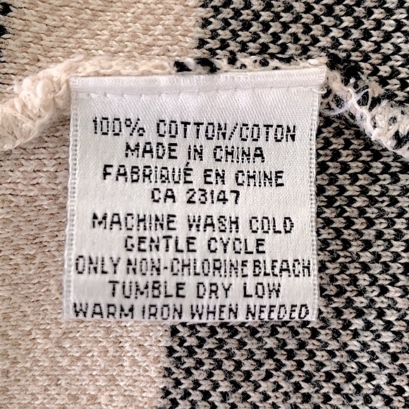 Talbots Cotton Fair Isle Cardigan - Picture 9 of 9